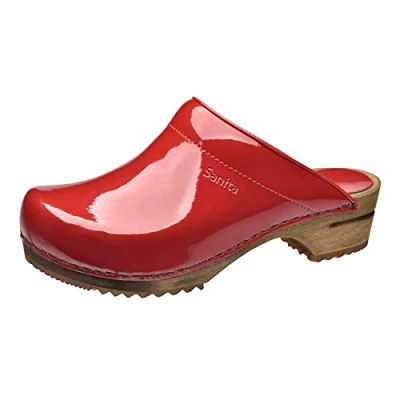 Afbeelding van Sanita Classic Open damesslippers, Rood