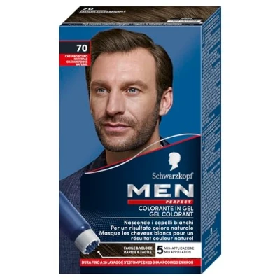 Image de Schwarzkopf Couleur Men Perfect 70 Châtain foncé Naturel, 1 Unité (Lot de 1)