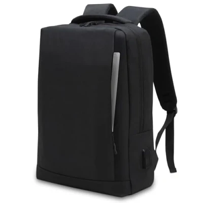 Afbeelding van Waytex Laptoprugzak voor laptop, pc, 15 inch, waterdicht, met USB oplaadpoort, zwart., Eigentijds