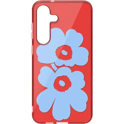 Afbeelding van Samsung Galaxy S25+ Hoesje Unikko Hybrid Case Marimekko Rood