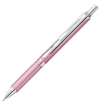 Afbeelding van EnerGel Alloy RT rollerbal, intrekbaar, gelpen, roze, zwart, medium