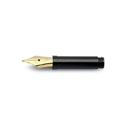 Afbeelding van Kaweco Middelgrote veer met 0,9 mm schroefdraad voor vulpen, vergulde roestvrijstalen mondstuk, reserveveer van goudkleurig roestvrij staal, Spare Nib 060 M, goud