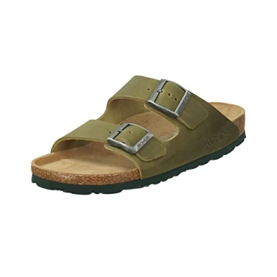 Afbeelding van Rohde Slipper Heren 2 Gespen Ergonomisch Voetbed Groen Maat 41
