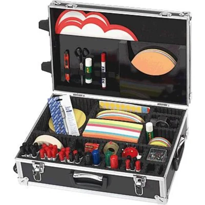 Afbeelding van Franken Trainer Presentatiekoffer Aluminium Aantal onderdelen: 3000 54 cm x 18 36 Zwart, Zilver