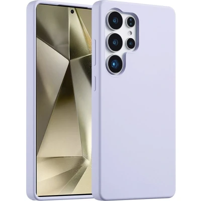 Afbeelding van Accezz Hoesje Geschikt voor Samsung Galaxy S25 Ultra Siliconen Liquid Silicone Backcover Paars
