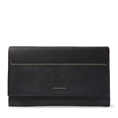 Afbeelding van dR Amsterdam Tampa Damesportemonnee black II Dames portemonnee