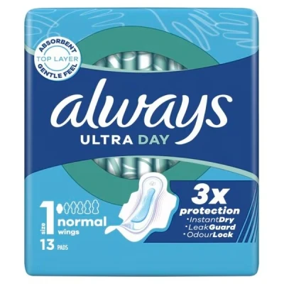 Afbeelding van Always Ultra Normal Maandverband Met Vleugels 13ST