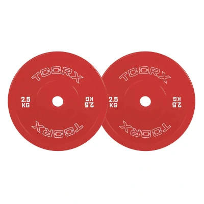 Afbeelding van Toorx Professional CDT 2 5 Technique Micro Halterschijven 50 mm 2,50 kg Rood Staal
