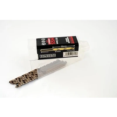 Afbeelding van Ferrcan Metaalboor HSS DIN338 M35 5% kobalt Turbomax voor het boren van roestvrij staal, ijzer en andere metalen, 5 stuks per maat (2,5 mm)