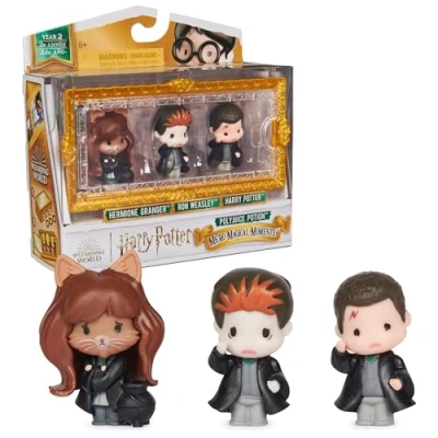 Afbeelding van Wizarding World Harry Potter Micro Magical Moments Verzamelfigurenset, &quot;Multi sapdrank&quot;, met Harry, Hermelien, Ron en presentatiedoos, speelgoed voor kinderen vanaf 6 jaar