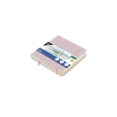 Afbeelding van Kangaro schetsboek 12x12cm violet PU hardcover met elastiek en lint K 861203