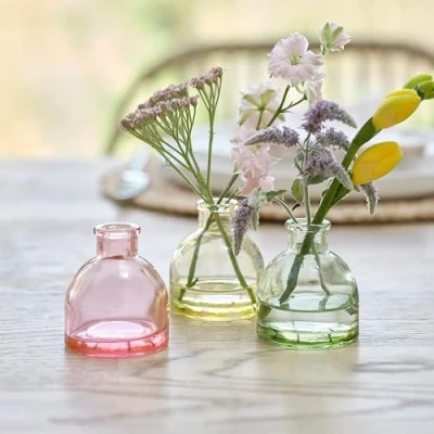Afbeelding van Ginger Ray Bloemenvaasjes gekleurd glas 3 stuks