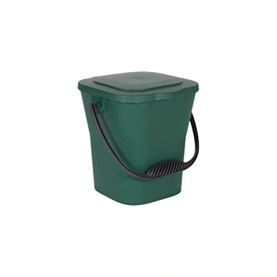 Afbeelding van EDA Compostemmer 6 l Mini afvalemmer met deksel Luchtdichte sluiting Compact en praktisch Groen