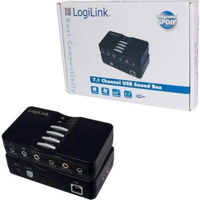Afbeelding van LogiLink 7.1 USB Sound Box, 8 kanaals, zwart