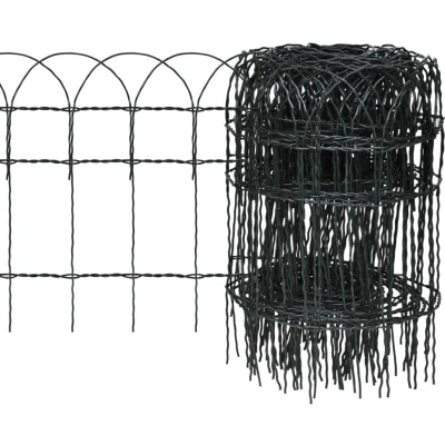 Afbeelding van Borderafscheiding 10x0,4 m gepoedercoat ijzer