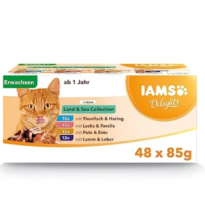 Afbeelding van Iams Delights Land Sea in Gelei 48 x 85 gr