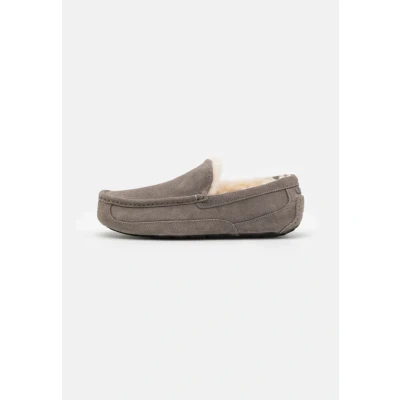 Afbeelding van UGG heren Ascot pantoffel van suède in de kleur Middengrijs, maat: 42