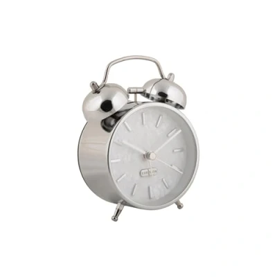 Afbeelding van Karlsson Wekker Pearl Glow Zilver Ø8cm Scandinavisch Sinterklaas cadeau cadeautjes vrouw man voor haar hem Sint Kado