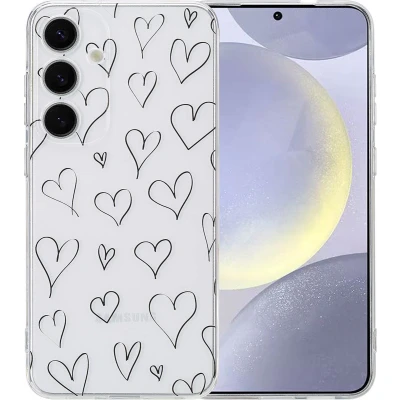 Afbeelding van imoshion hoesje Geschikt voor Samsung Galaxy S25 Plus Siliconen Design Meerkleurig / Hearts