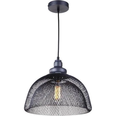Afbeelding van Gaaslamp Industrieel Design Hanglamp, E27 Fitting, 35x30cm, Zwart