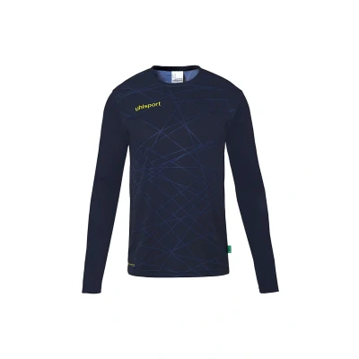 Afbeelding van Uhlsport Prediction Keepershirt Lange Mouw Kinderen Marine / Limoen Maat: 152
