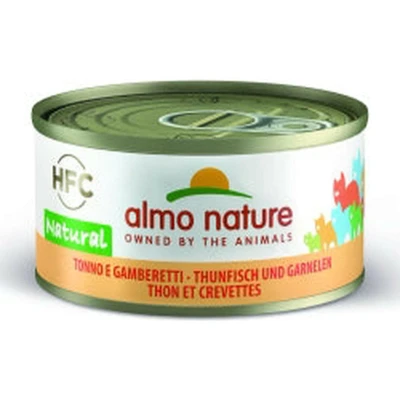 Afbeelding van Almo Nature HFC 24x70g Tonijn en garnalen
