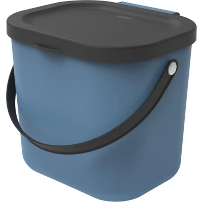 Afbeelding van Rotho Albula Recycling Bin Systeem 6 liter horizon blauw