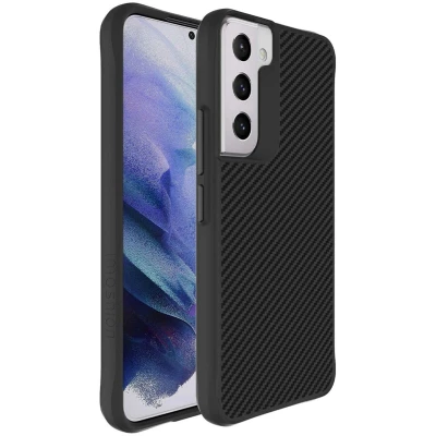 Afbeelding van iMoshion Hoesje Geschikt voor Samsung Galaxy S22 Rugged Hybrid Case Zwart / Transparant