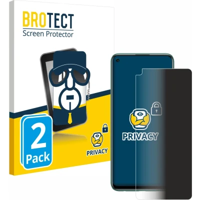 Afbeelding van BROTECT privacy screenprotector voor Huawei P40 lite 5G Folie Beschermfolie Blauwlichtfilter (2 Stuks)