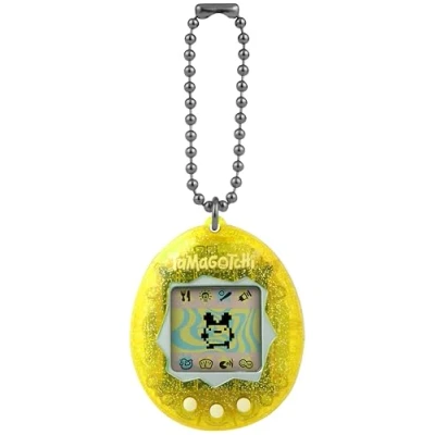 Afbeelding van Bandai Tamagotchi Original Color Collection Yellow virtueel elektronisch dier interactief speelgoed in het Italiaans geel voor kinderen vanaf 8 jaar 46008