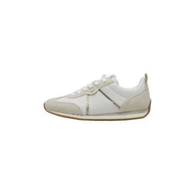 Afbeelding van Tamaris Sneaker Sneakers laag, Dames, Maat: 38, White gold Leer en imitatieleer