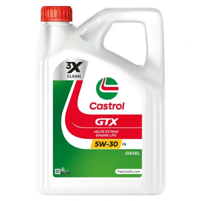 Afbeelding van Castrol GTX C4 5W 30 4L Motorolie 15F64E RENAULT: Trafic 3, Clio 4, MEGANE 3 Coupe, MERCEDES BENZ: A Class, CLA B DACIA: Duster Off Road