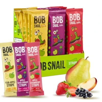 Image de BOB SNAIL Coffret cadeau de fruits et bonbons sans sucre 30 collations végétaliennes saines pour enfants adultes (cassis)