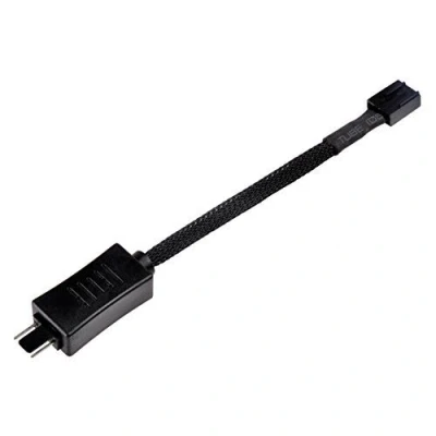 Image de SilverStone SST CPF05 2 x 10cm câble de réduction la vitesse du ventilateur PWM, manchonné noir