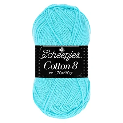 Afbeelding van Wol &amp; Garen Scheepjes Cotton 8 kleur 622 Zeeblauw (op=op)