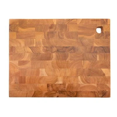 Afbeelding van Snijplank uit gerecycled teakhout 40x30x2cm