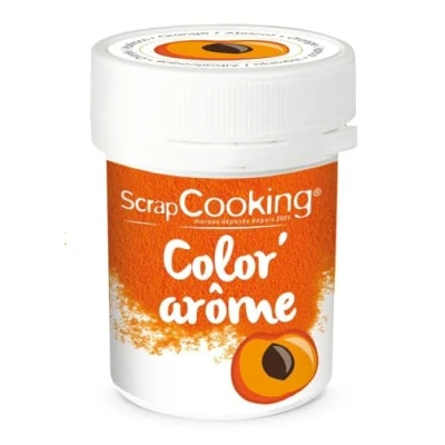 Afbeelding van Scrapcooking kleur en smaakpasta sinaasappel/abrikoos 10g