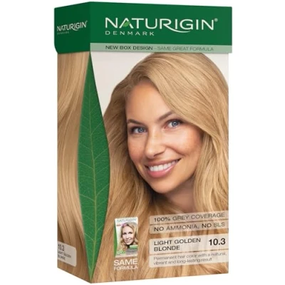 Afbeelding van NATURIGIN nr.10.3 BEIGE GOLDEN BLONDE Zonder Ammoniak, SLS en Parabenen Volume discount: 13.99 eur per box if you buy 4