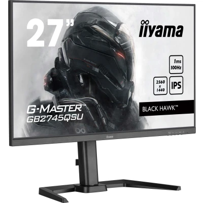 Afbeelding van IIYAMA 27&quot;WIDE LCD G Master Black Hawk 2560 x 1440 QHD IPS panel USB Hub(2xOut v3.2) Pivot Height Adjust.(15cm) 1300:1 Static Contra