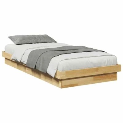 Afbeelding van vidaXL Bedframe zonder matras 80x200 cm massief eikenhout