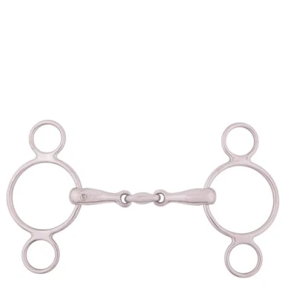 Afbeelding van BR Watertrens 3 rings Massief 18mm Dubbel Gebr RVS 11,5cm