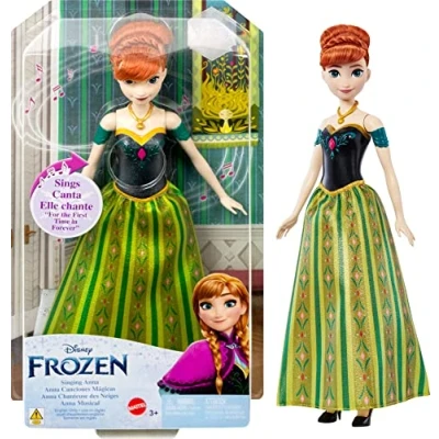 Afbeelding van Disney Frozen Anna pop zingt in karakteristieke kleding, &quot;For The First Time Forever&quot; uit de film HLW56