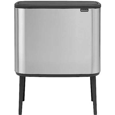 Image de BRABANTIA Poubelle Bo Touch Bin 3 Seaux 11+11+11 L Acier Satiné