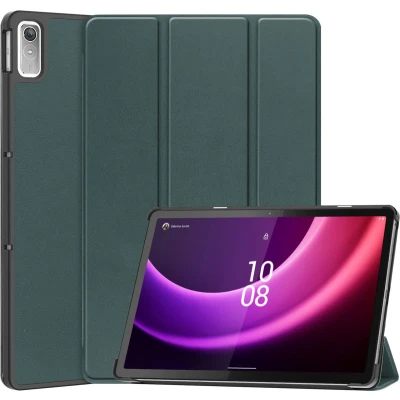 Afbeelding van iMoshion Tablet Hoes Geschikt voor Lenovo Tab P11 (2nd gen) Trifold Bookcase Donkergroen