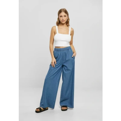 Afbeelding van Urban Classics WIDE LEG Relaxed fit jeans, Dames, Maat: XS, Skyblue washed