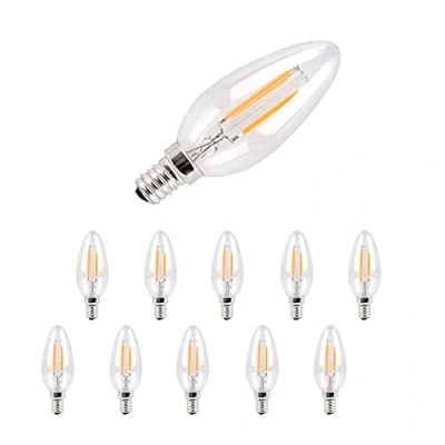 Afbeelding van Metrix 10 x E14 led gloeilamp, 4 W, 440 lm, warmwit, 3000 K, komt overeen met 40 W