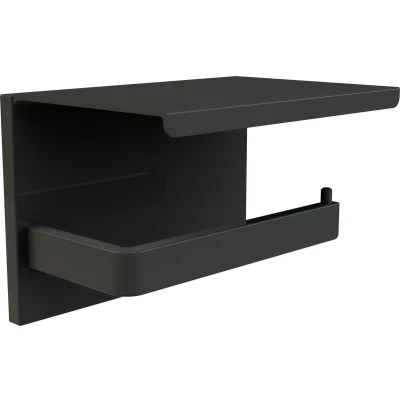 Afbeelding van Wc rolhouder Allibert Loft Game hangend mat zwart