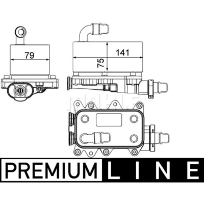 Afbeelding van MAHLE ORIGINAL CLC 19 000P Oliekoeler, automatische transmissie LAND ROVER: Range Rover 3