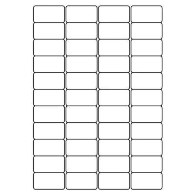 Afbeelding van A4 etiketten 47,5 x 25,4 mm wit (100 vel)