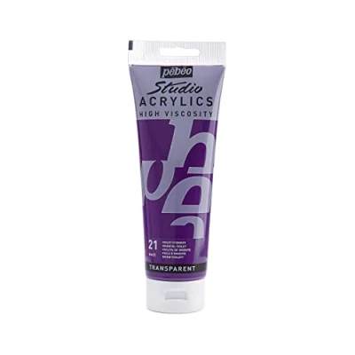 Afbeelding van Pébéo Acrylverf Fine Studio Acrylics Paars Oostpaars 250 ml 169 021